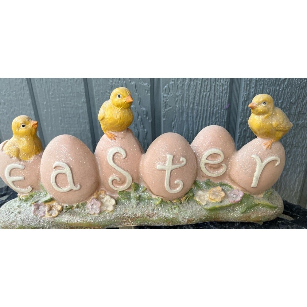 RAZ Imports Easter Chicks on Eggs figurine